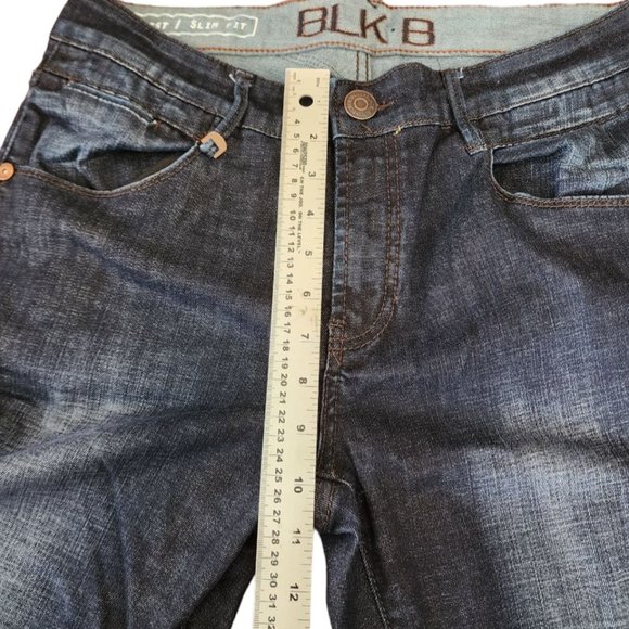 Black Bull Jeans Men's Size 33 Blue Denim Straight Leg Low Waist Slim Fit - Picture 13 of 13